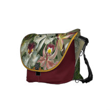 Haeckel Orchids Print Messenger Bag