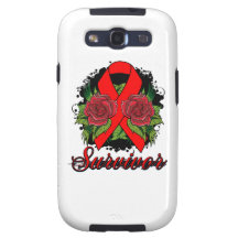 Haemophilia Survivor Rose Grunge Tattoo Galaxy S3 Covers