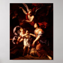 Hagar and Ishmael in the Wilderness Poster