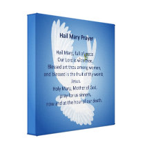 Hail Mary Prayer Canvas print