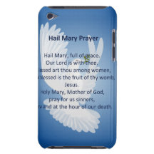 Hail Mary Prayer iTouch Case Barely There iPod Covers