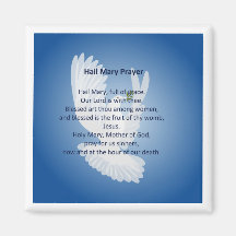 Hail Mary Prayer Magnet