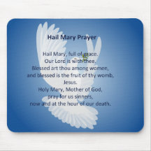 Hail Mary Prayer Mouse Pad