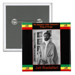 Haile Selassie the Lion of Judah, Jah Rastafari Pins
