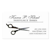 Hair Cutting Scissors Business Card Template