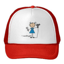 Hair Dresser Stick Figure Hat