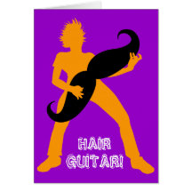 Hair Guitar Card
