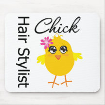 Hair Stylist Chick Mousepads