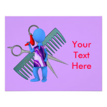 Hair Stylist Custom Announcement