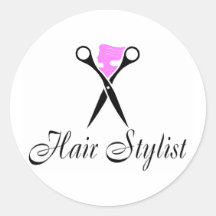 Hair Stylist (Pink/Scissors) Sticker