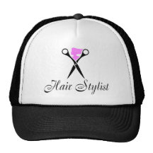 Hair Stylist (Pink/Scissors) Trucker Hats