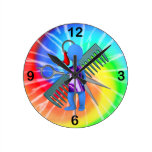 Hair Stylist Round Wall Clocks