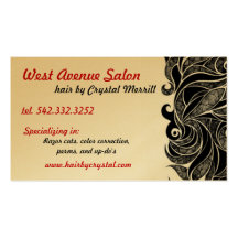 Hair Stylist, Salon, Beauty Business Card Templates