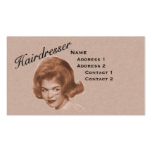 HAIRDRESSER BIG HAIR PROFILE CARD - PROFESSIONAL 5 BUSINESS CARD