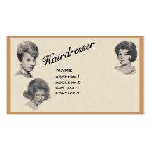 HAIRDRESSER - VERY PROFESSIONAL PROFILE CARD 1 BUSINESS CARD TEMPLATES