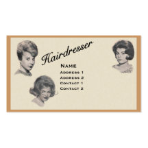 HAIRDRESSER - VERY PROFESSIONAL PROFILE CARD 2 BUSINESS CARDS