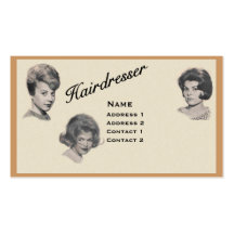HAIRDRESSER - VERY PROFESSIONAL PROFILE CARD 3 BUSINESS CARD TEMPLATES