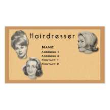HAIRDRESSER - VERY PROFESSIONAL PROFILE CARD (4A) BUSINESS CARD TEMPLATES