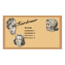 HAIRDRESSER - VERY PROFESSIONAL PROFILE CARD (4B) BUSINESS CARD