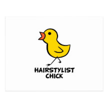 Hairstylist Chick Post Card
