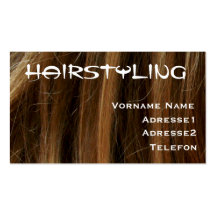Hairstylist Visitenkarten Vorlage