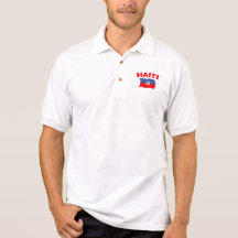 Haiti Flag 4 Polo T-shirts