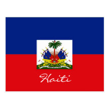 Haiti national flag postcard