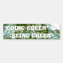 Hakuna Matata Going Green or being green cute Bumper Stickers