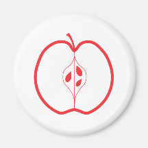Half a Red Apple. Magnet