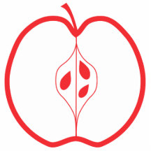 Half a Red Apple. Photo Cutout
