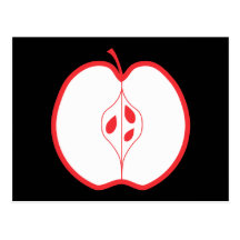 Half a Red Apple. Postcards