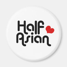 Half Asian Fridge Magnets