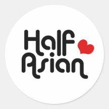 Half Asian Stickers