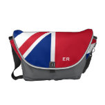 Half British Flag Coal Grey ER Monogram Messenger Courier Bag