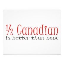 Half Canadian Custom Invites