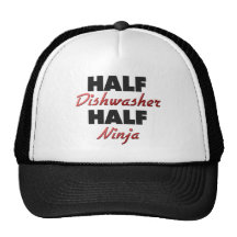 Half Dishwasher Half Ninja Trucker Hat
