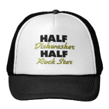 Half Dishwasher Half Rock Star Mesh Hat