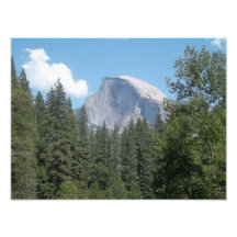 Half Dome Nestled In The Evergreens Photo Art