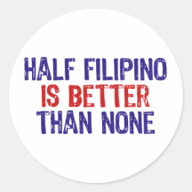 Half Filipino Sticker
