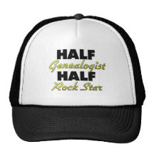 Half Genealogist Half Rock Star Hat