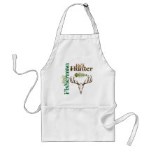 Half Hunter Half Fisherman Aprons