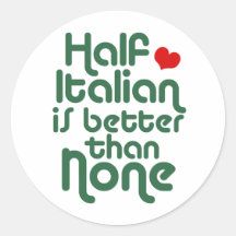Half Italian Sticker