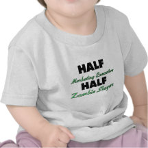 Half Marketing Executive Half Zombie Slayer Tee Shirt
