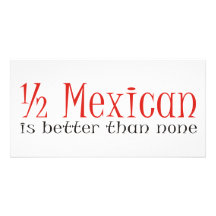Half Mexican Photo Card Template
