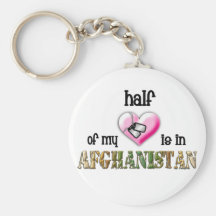 half of my heart...afghanistan 2 key chains