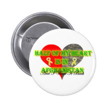 Half Of My Heart Is In Afghanistan Pin
