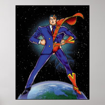 Half Super-Hero Print