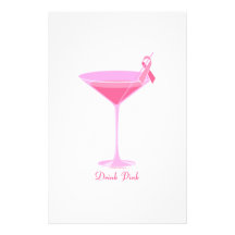 Halftime Designs Pinktini Stationery Paper