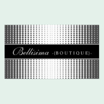 Halftone Dots Ebony Business Card business cards