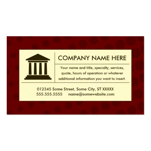 halftone law business card template